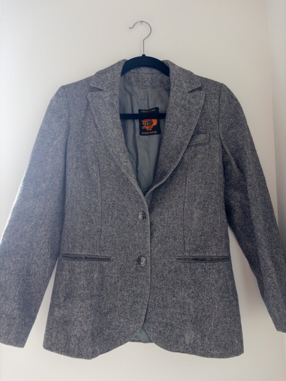 Fox Run by Little Foxes Vintage Grey Tweed Blazer